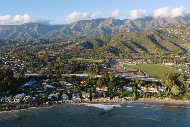 Aerial view of The Santa Barbara Polo Residences